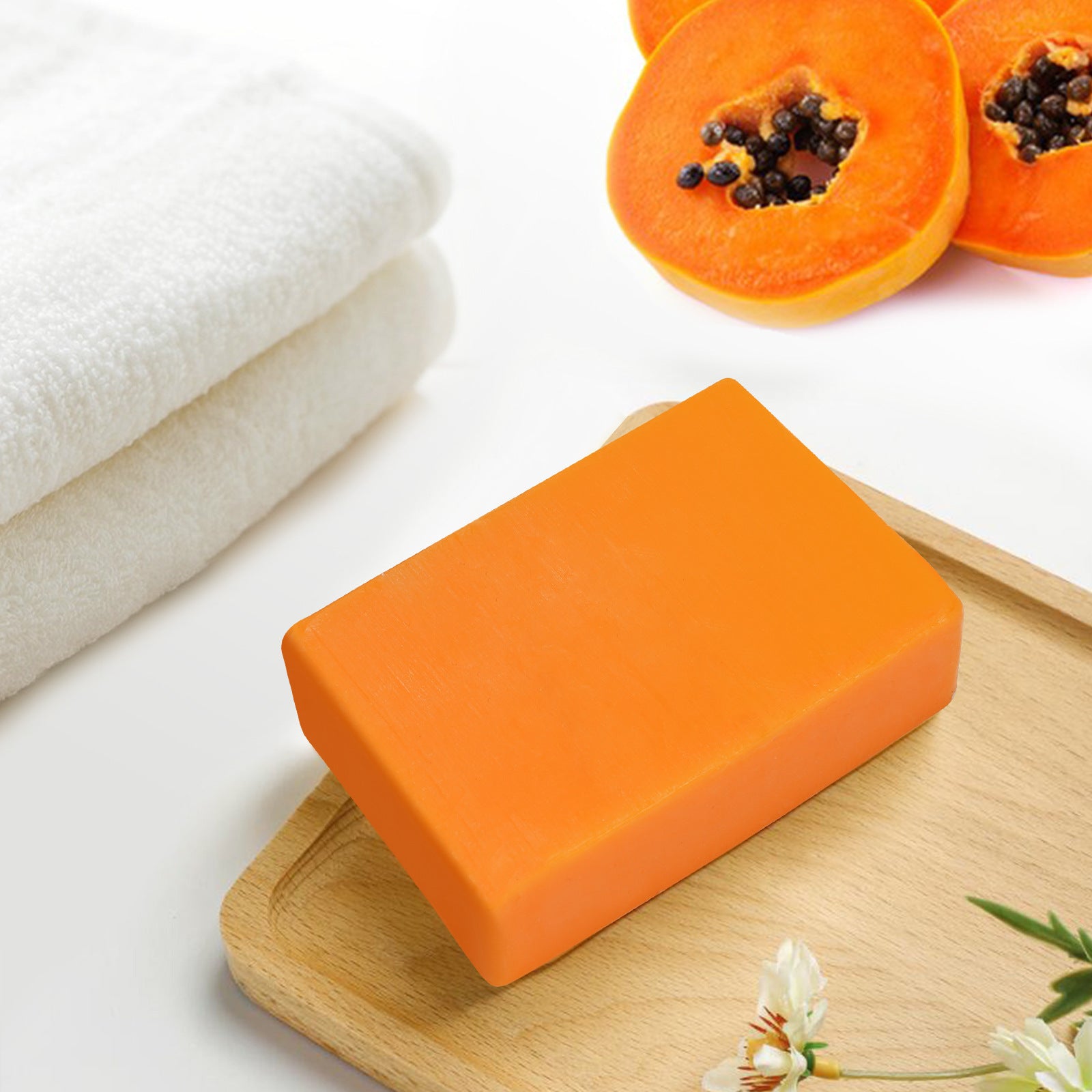 Papaya & Kojic Acid Soap Bar | Deep Cleansing | acne marks & hyperpigmentation removal | Brightening | Even skin tone